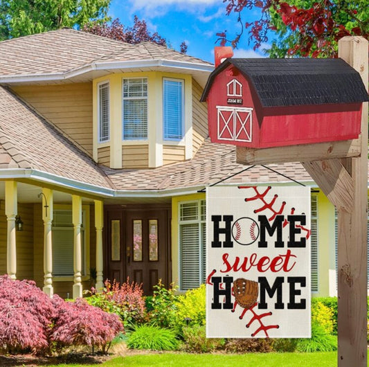 Baseball Garden Flag