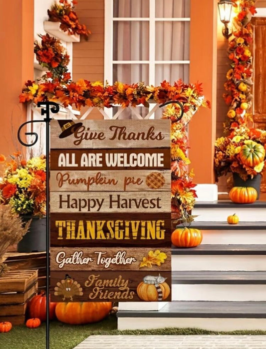 All Things Thanksgiving Garden Flag