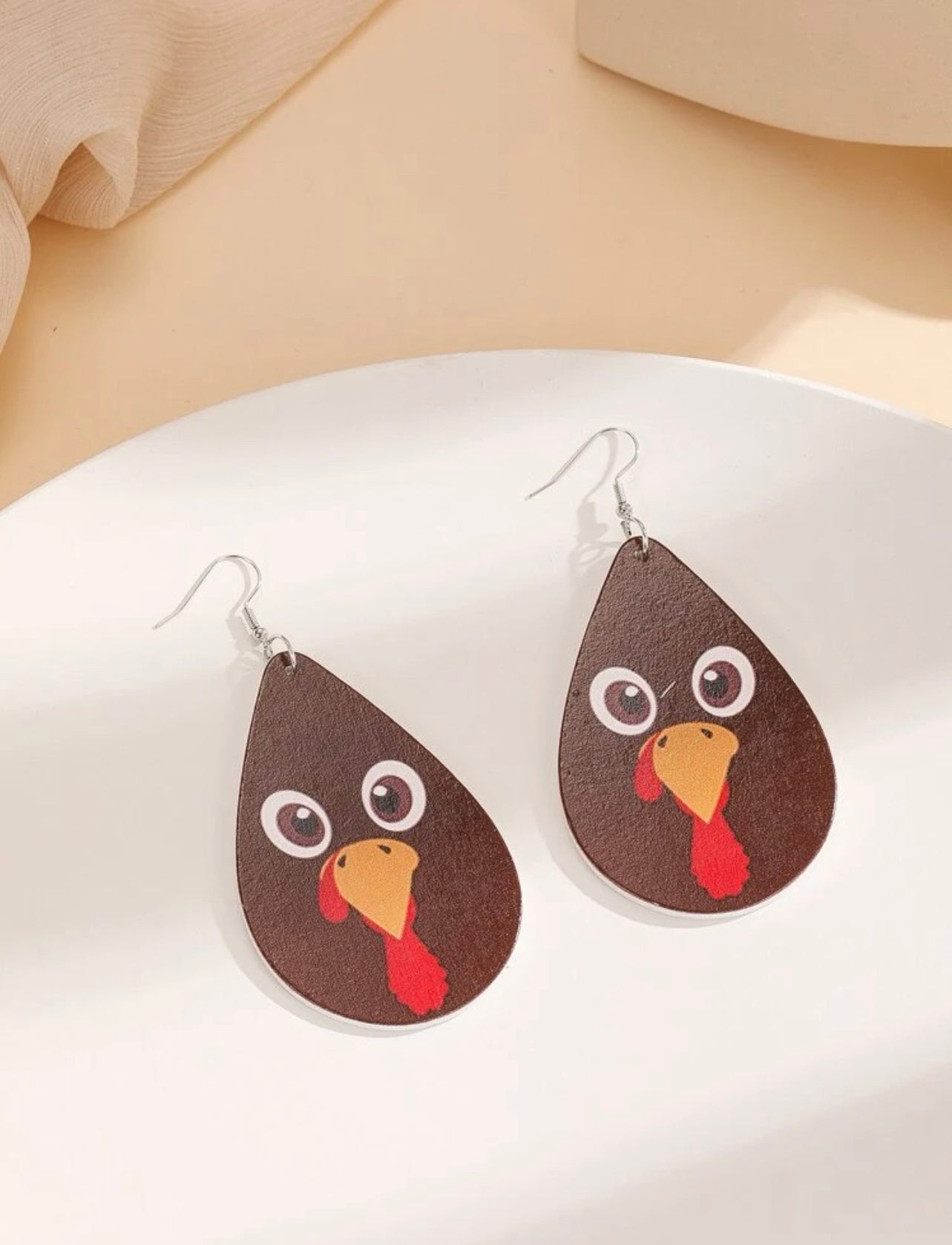 Turkey Face Earrings
