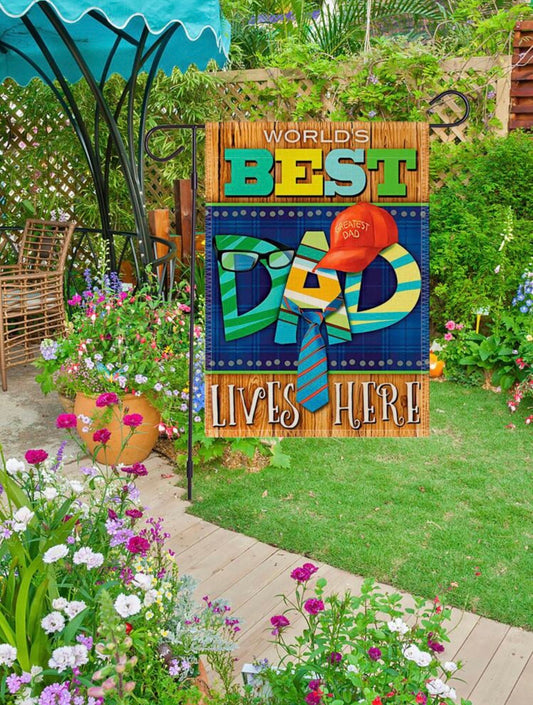 Best Dad Garden Flag