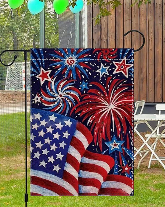 Fireworks Garden Flag