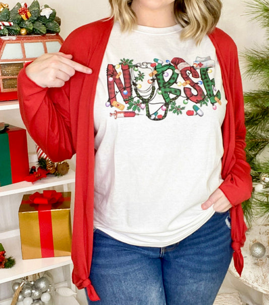 Nurse Christmas Tee Shirt