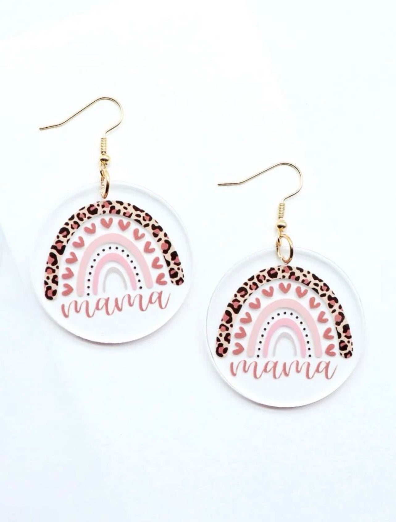 Mama Acrylic Earrings