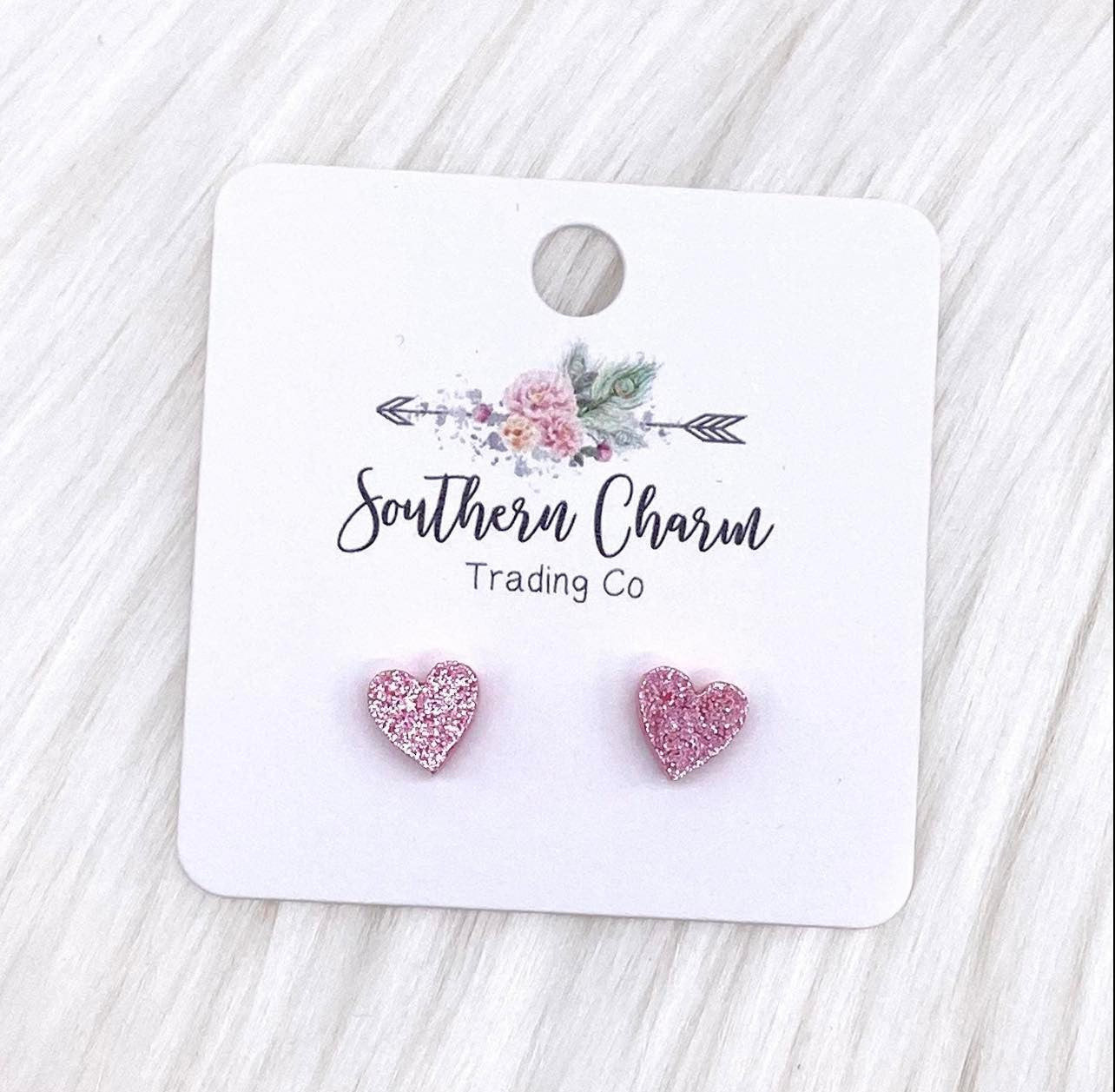 Southern Charm Small Heart Earrings