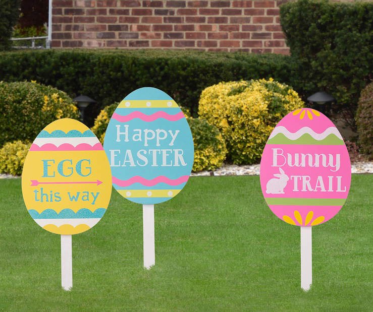 Easter Egg Yard Stake