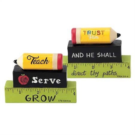 Teacher 3 Tier Wooden Figurine