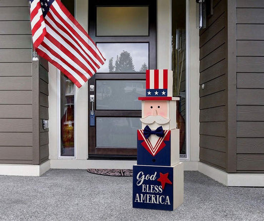 Patriotic Doubled Sided Stacked Blocks