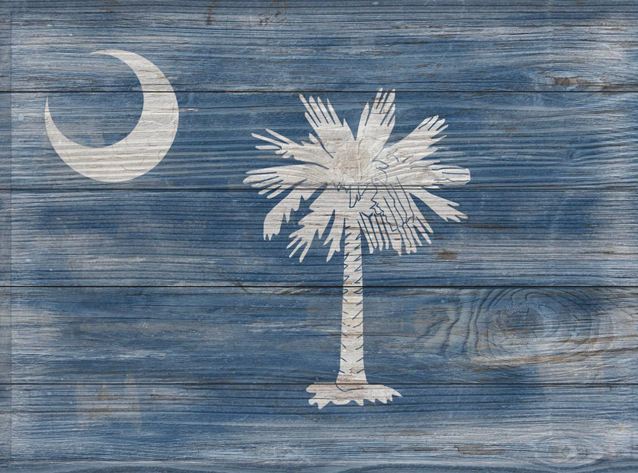 Wooden SC Flag