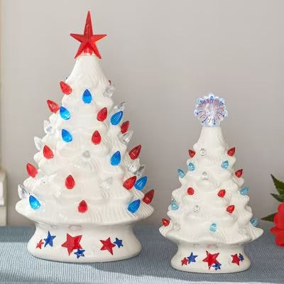 Patriotic Ceramic Tree - Large