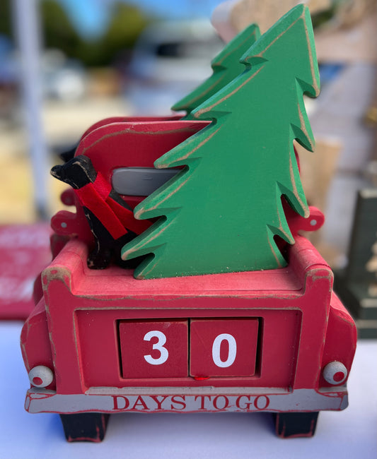 Red Truck Christmas Countdown