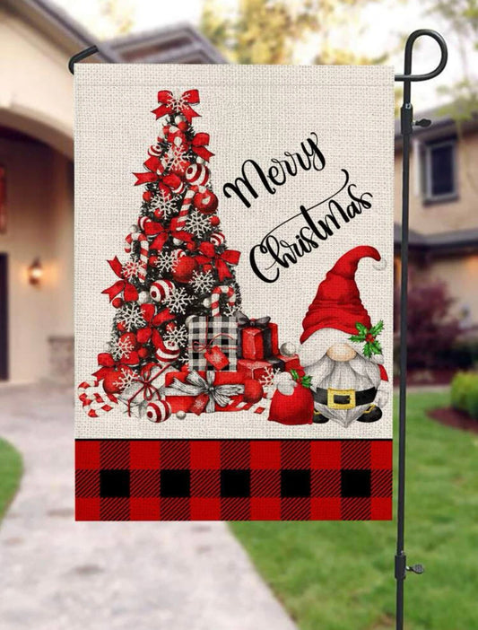 Gnome Christmas Flag