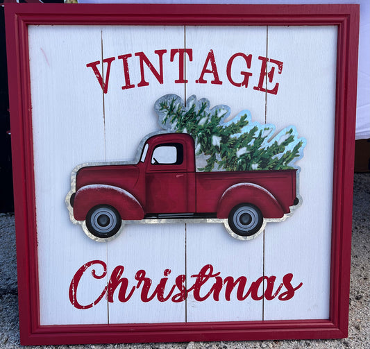 Vintage Christmas Sign