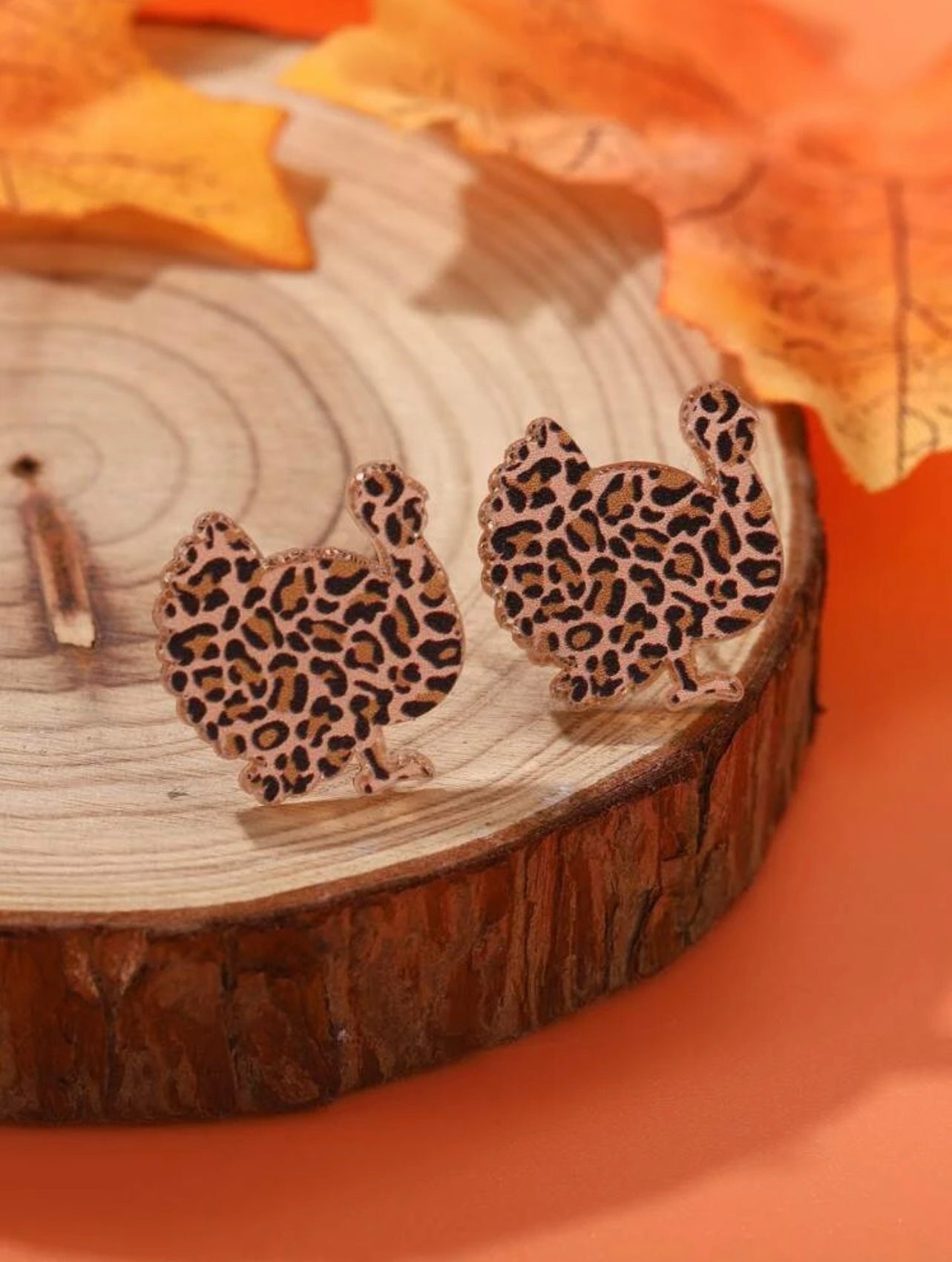 Leopard Turkey Earrings