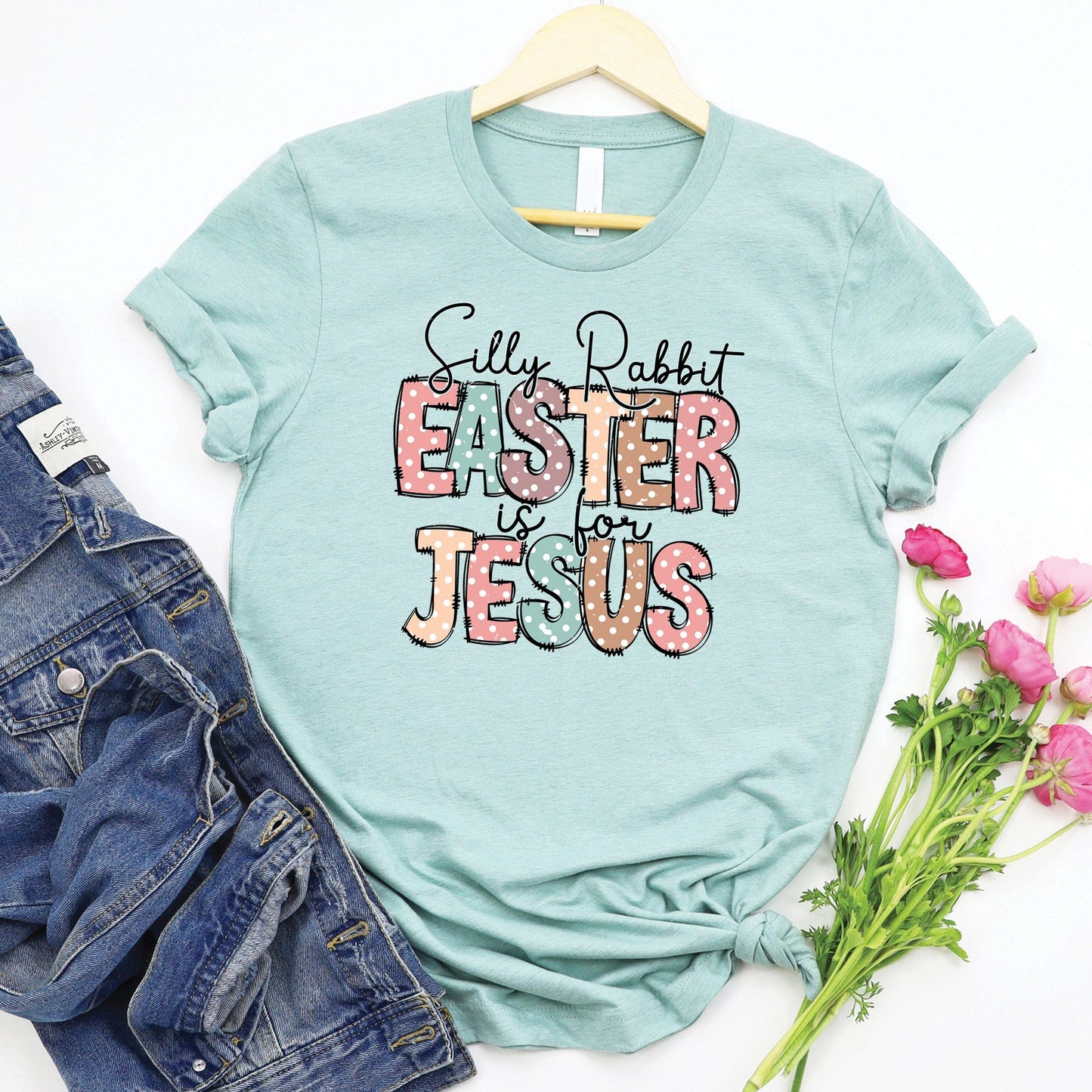 Silly Rabbit Teal Tee Shirt