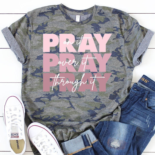 Camouflage Pray Tee Shirt