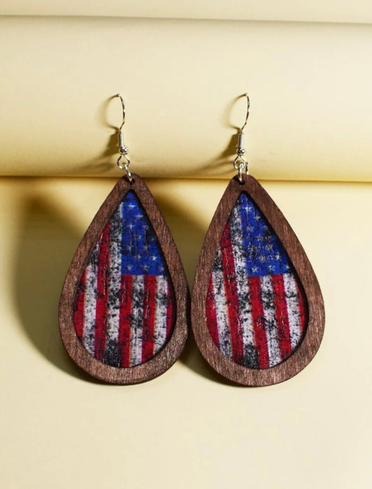 American Flag Earrings