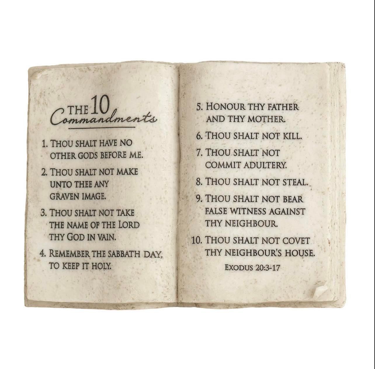 The 10 Commandments Decor