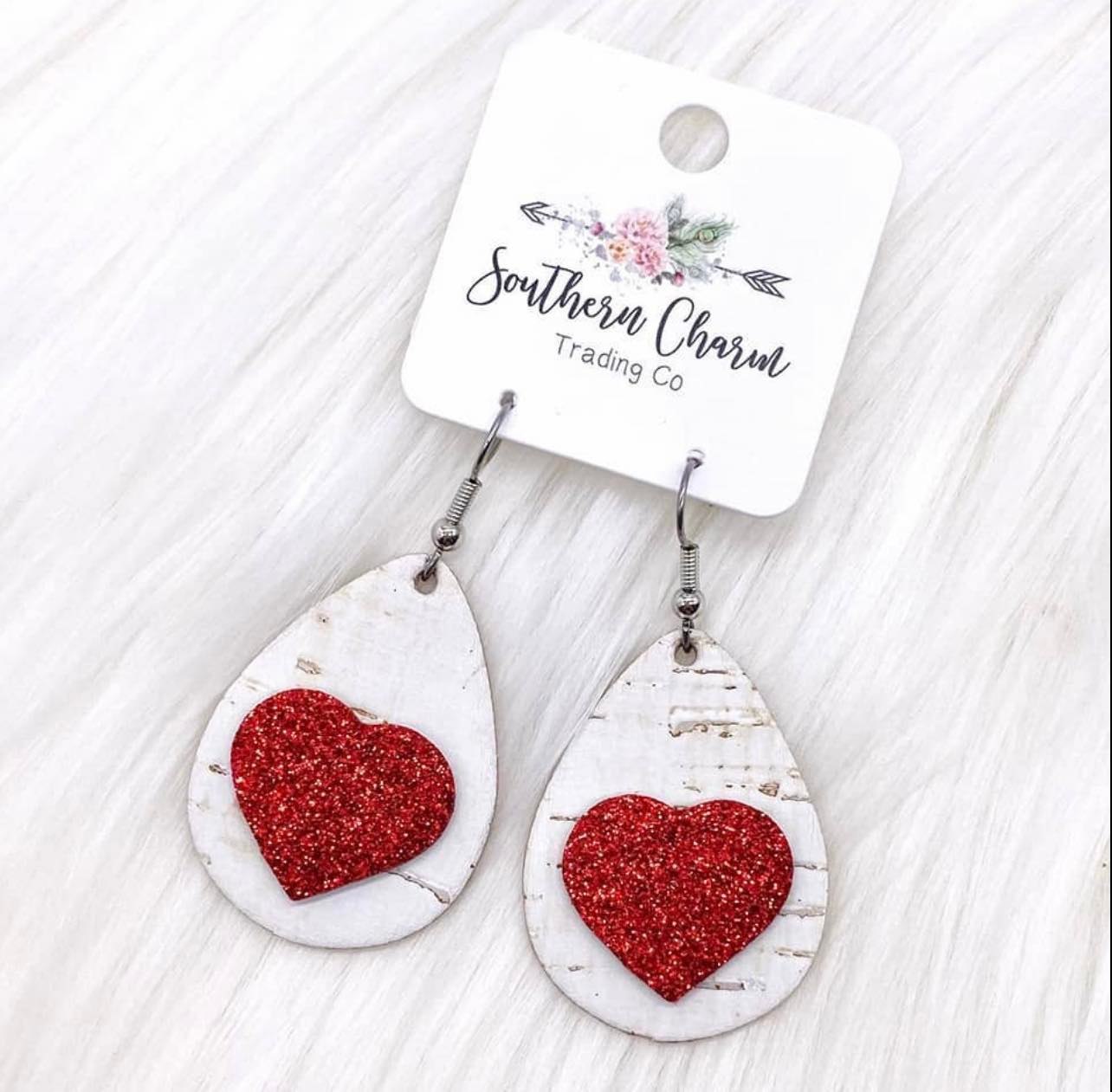 Southern Charm Hanging Heart Earrings