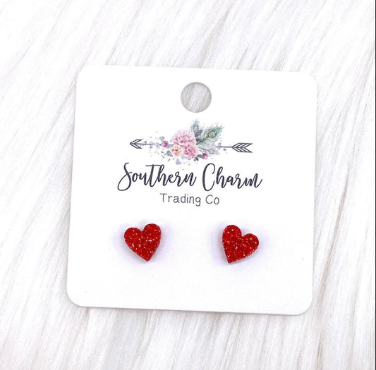 Southern Charm Small Heart Earrings