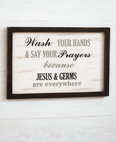 Jesus & Germs Sign