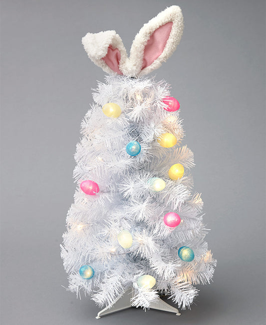 Tabletop Bunny Tree with Lights