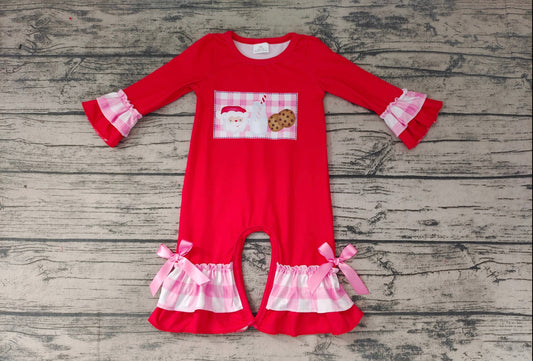 Santa Milk & Cookies Romper on