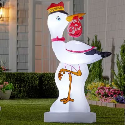 Girl Stork Inflatable