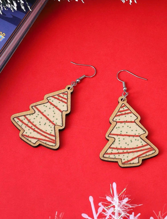 Christmas Tree Cake Earrings